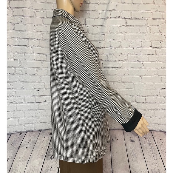 Lauren Ralph Lauren Cotton Reversible Double Sided Jacket Houndstooth Size S - Picture 2 of 15